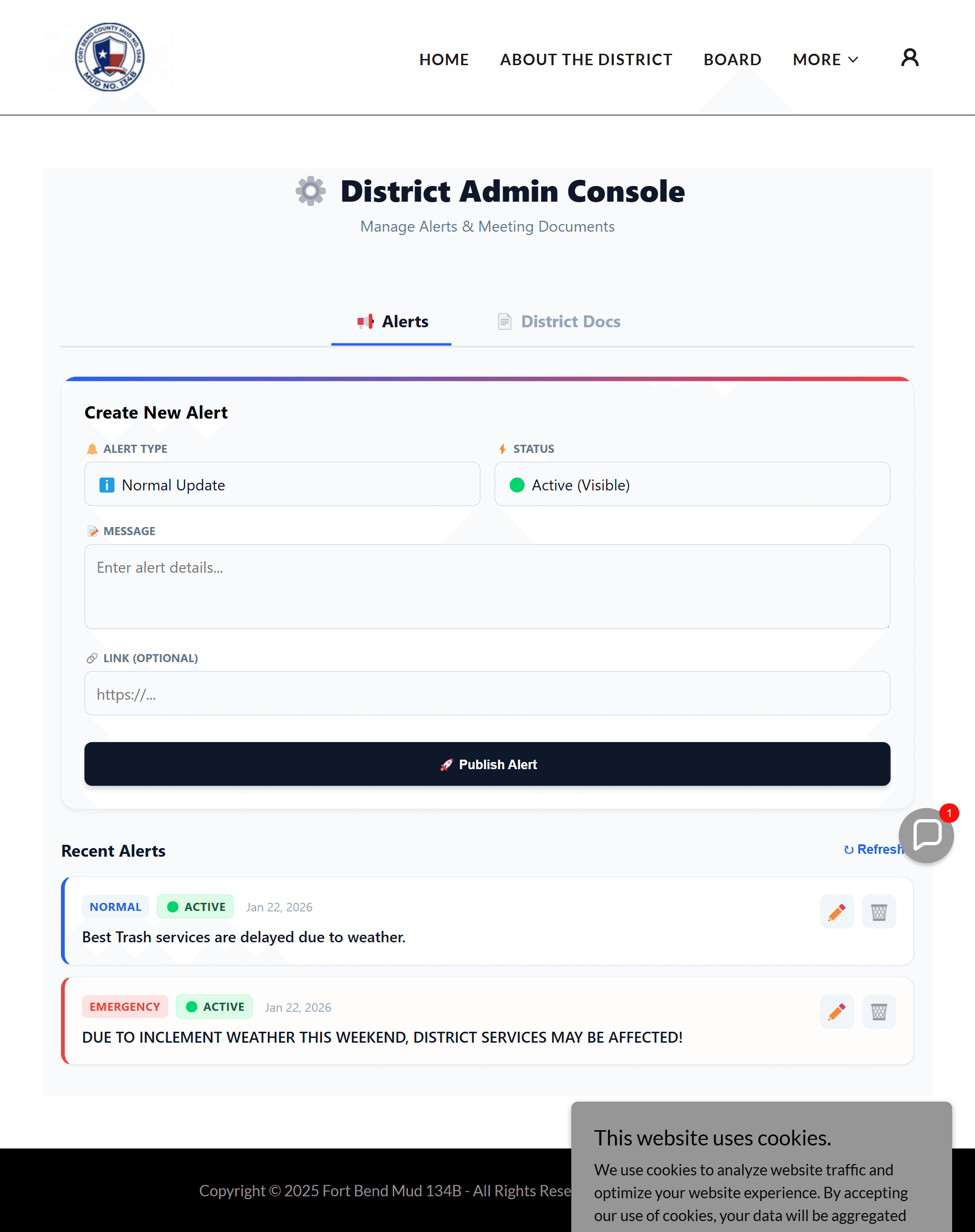 Admin Database View